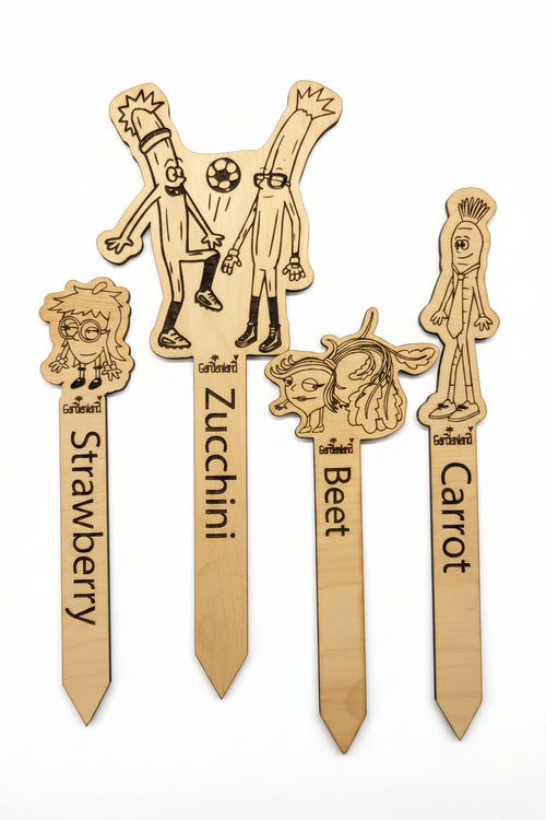 Gardenland Character Garden Marker Stakes 4 Pack