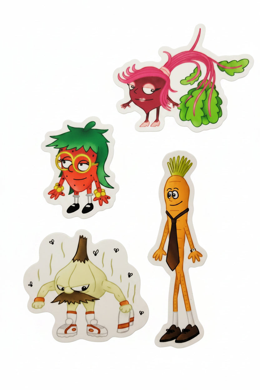 Gardenland Character Stickers 4 Pack